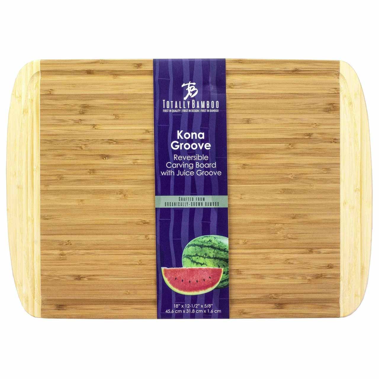 3-Well Kitchen Prep Cutting Board with Juice Groove - 20-3011