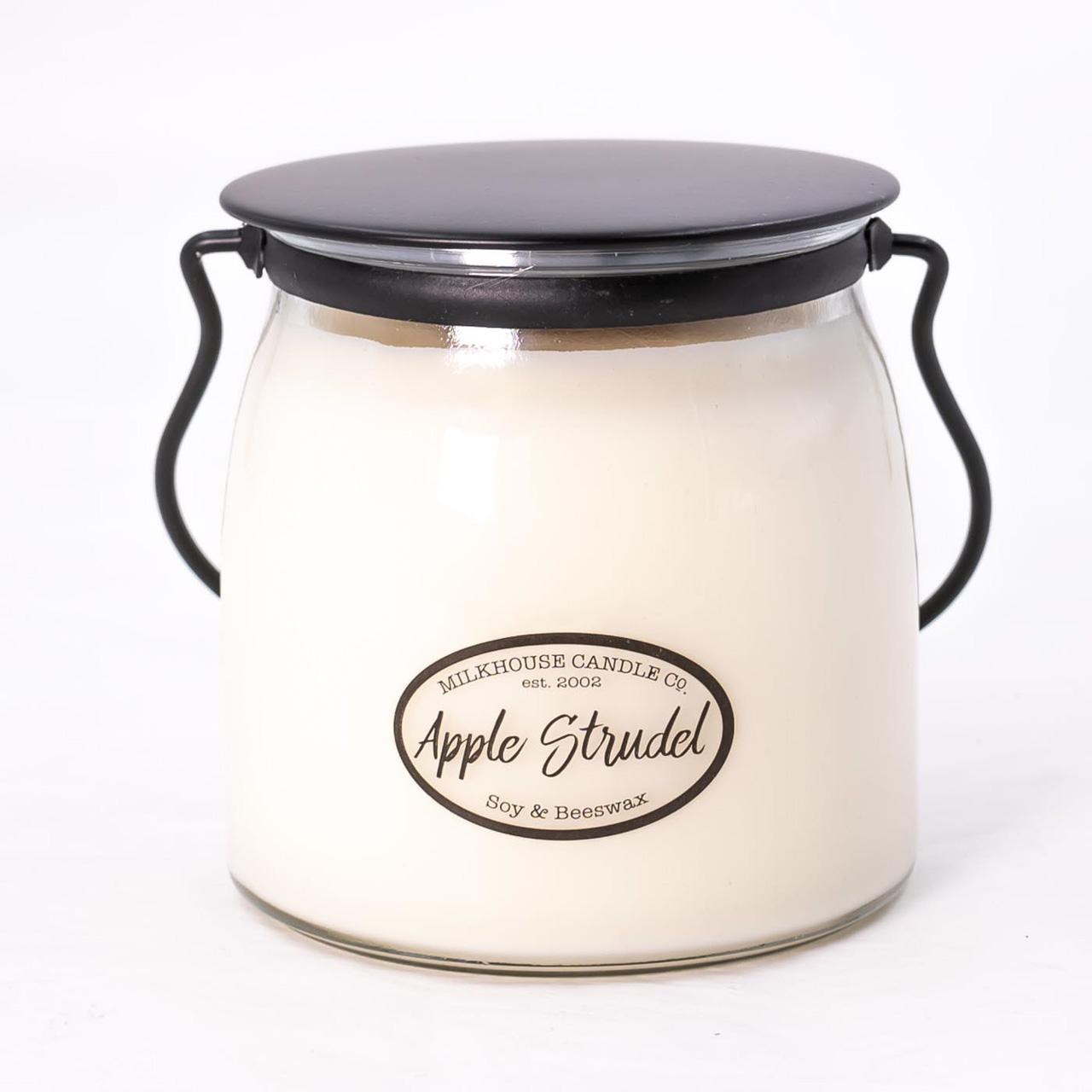 Milkhouse Candle Creamery Butter Jar 16 oz. Apple Strudel