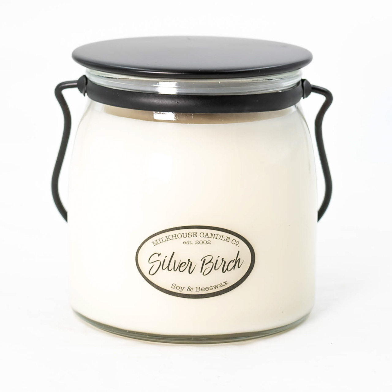 Butter Jar 16 oz. Silver Birch by Milkhouse Candle Creamery