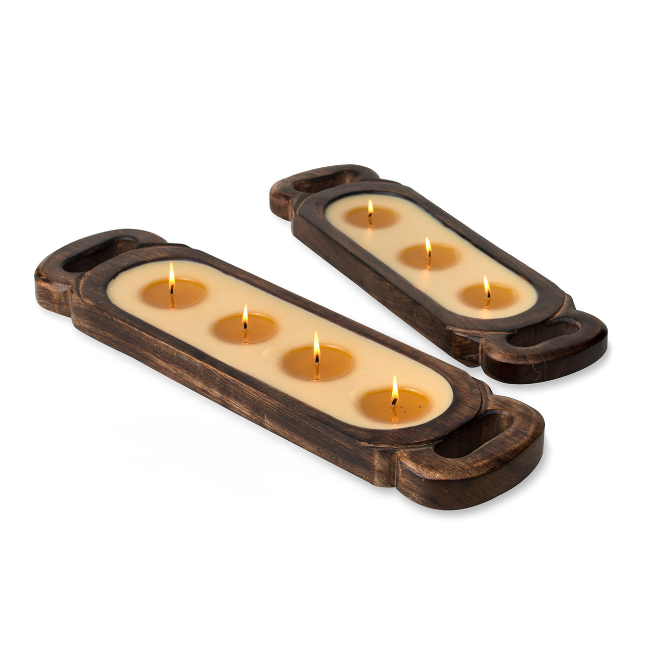 Himalayan Candles 19" Wooden Candle Tray Hidden Cove