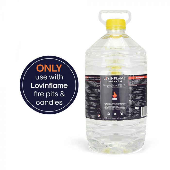 Barbeques Galore Lovinflame Fuel Lovinflame 5 Liter Bottle