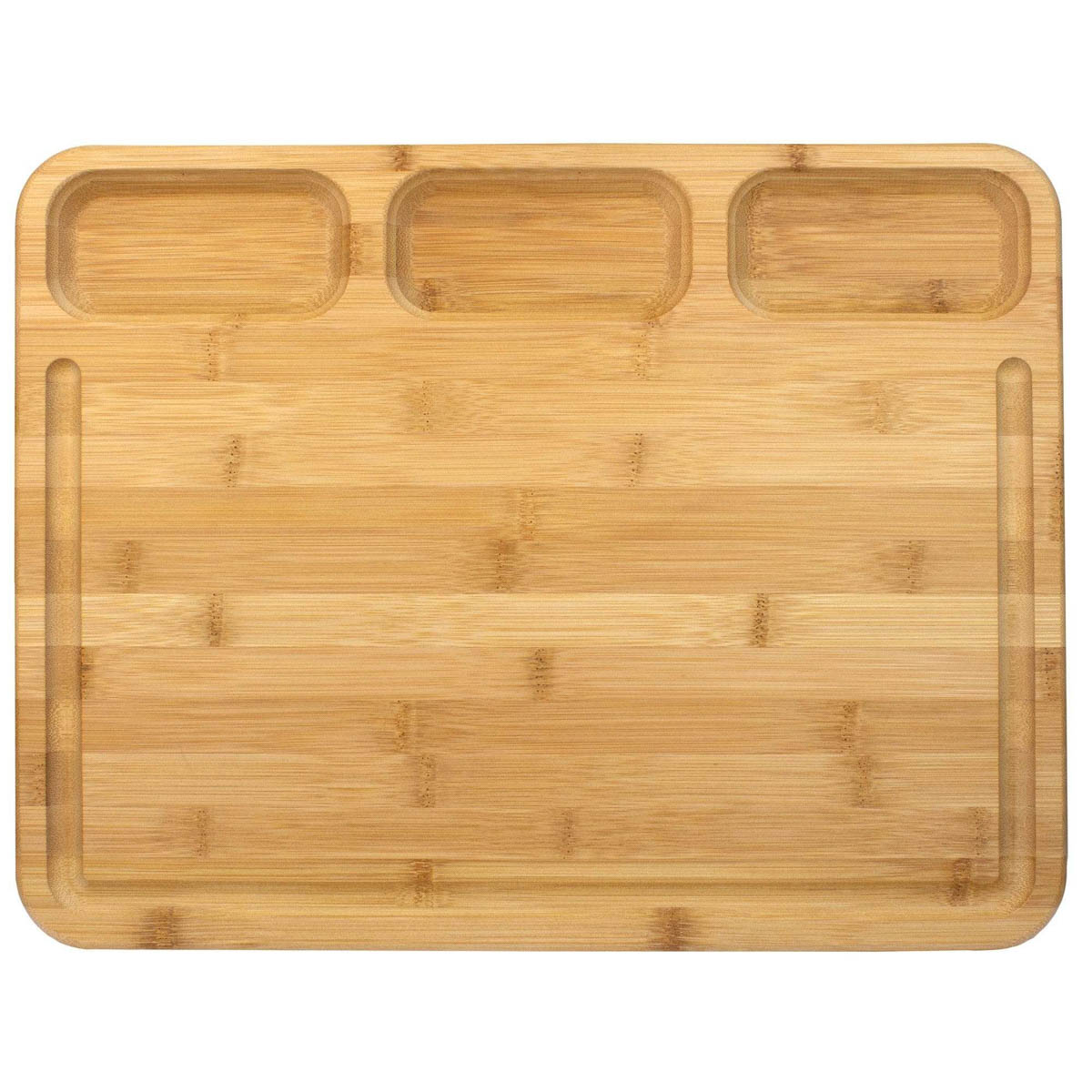 Totally Bamboo 14 Cutting Board with Juice Groove Vellum Wood