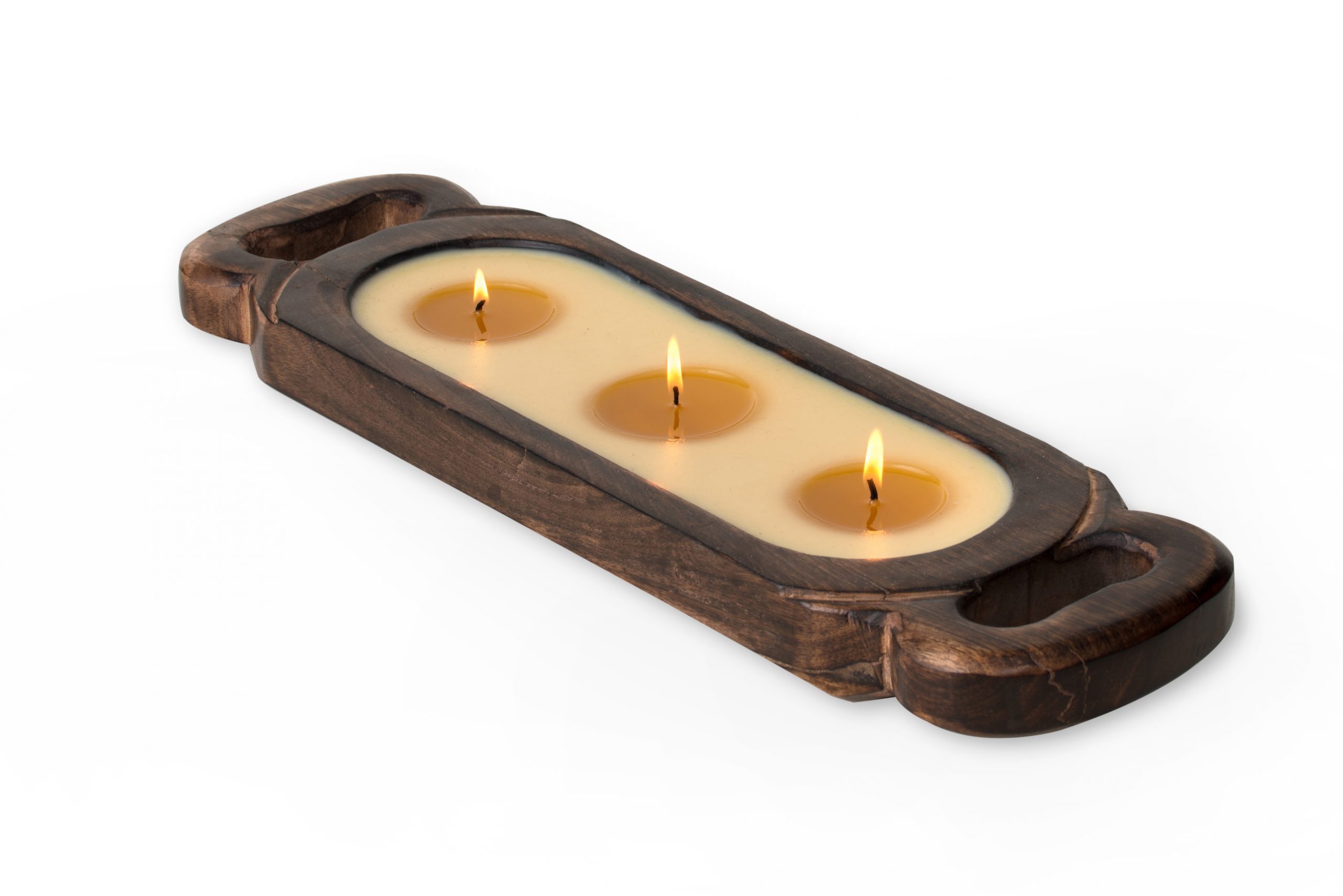 Himalayan Candles Red Currant 19" Wooden Candle Tray by Himalayan