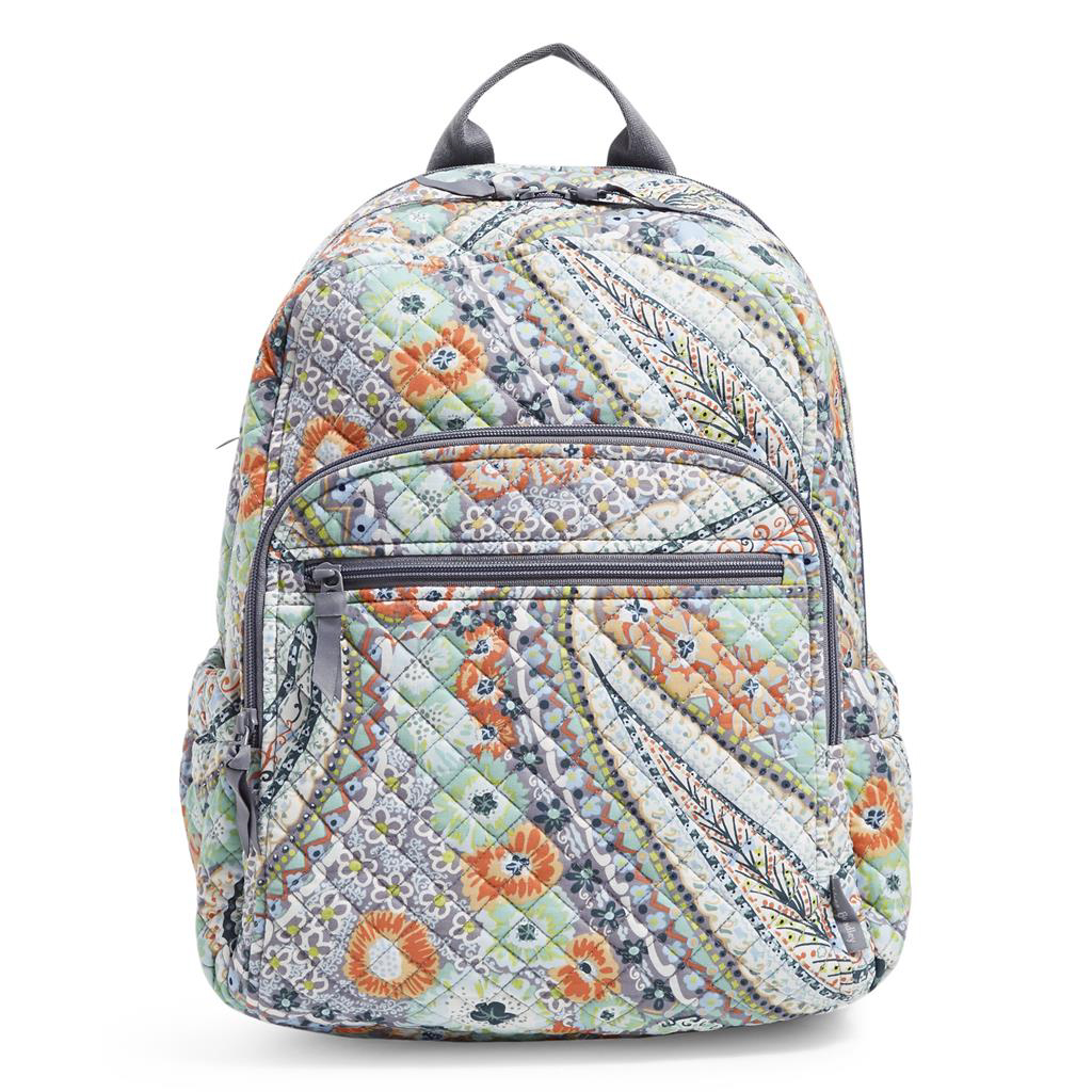 Vera Bradley Citrus Paisley Campus Backpack - Main Image