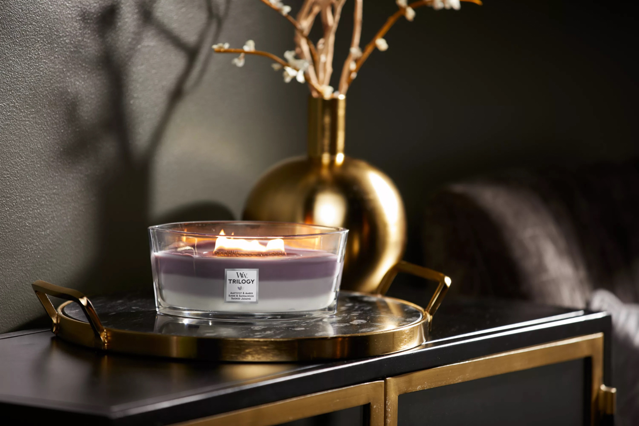 WoodWick Amethyst Sky Trilogy Ellipse Candle