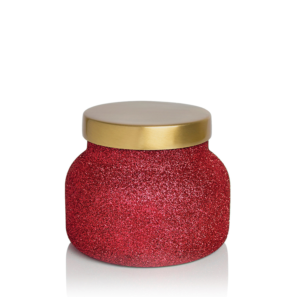 Capri Blue Candles Volcano 19 oz. Red Glitter Glam Signature Jar Candle
