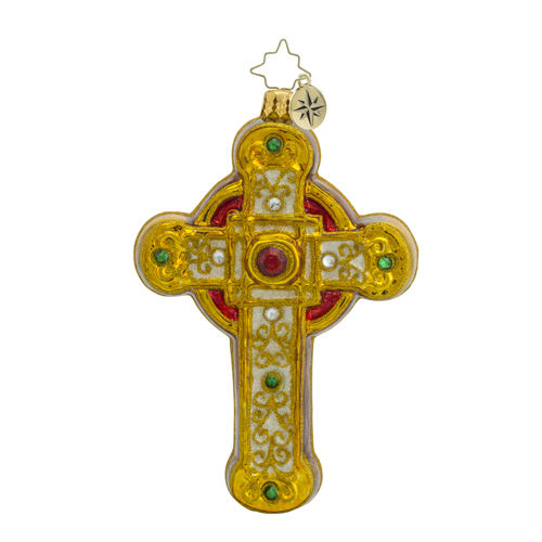 Radko Golden Rood Christopher Radko Golden Cruciform Ornament by Christopher Radko|The ...