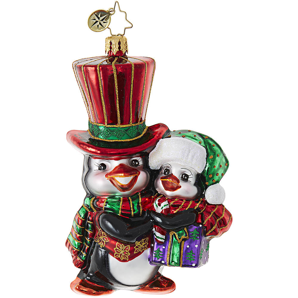 Christopher Radko Perfect Together Penguins Ornament by Christopher