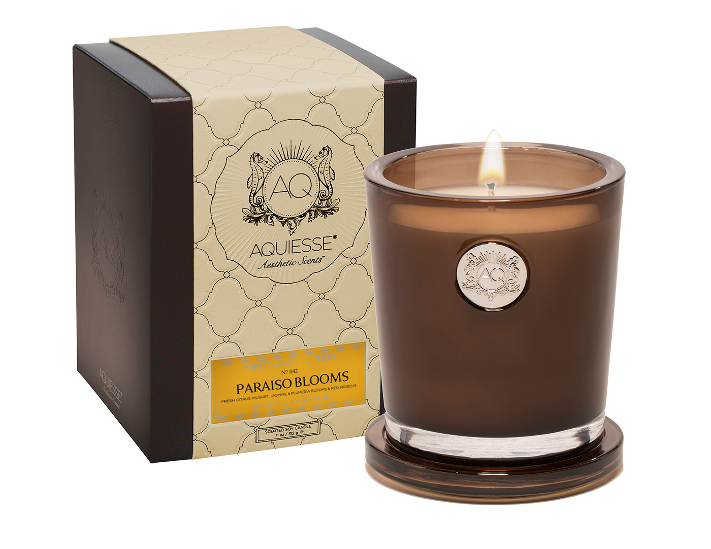 Aquiesse Paraiso Blooms Large Soy Candle by AquiesseThe Lamp Stand