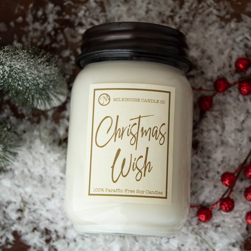 Milkhouse Candles Christmas Wish 13 oz. Ltd. Edition Mason Jar Candle