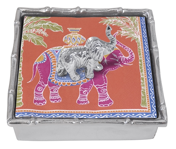 Mariposa Elephant Bamboo Napkin Box by MariposaThe Lamp Stand