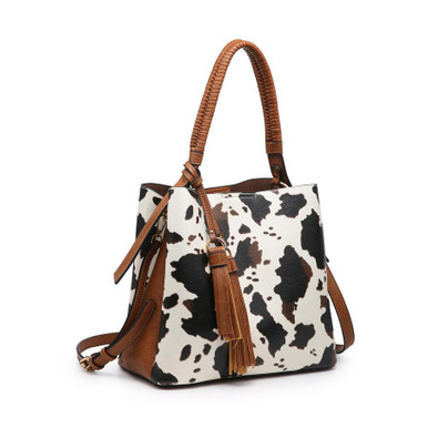 Jen & Co Olivia Hobo Bag - brown/leopard