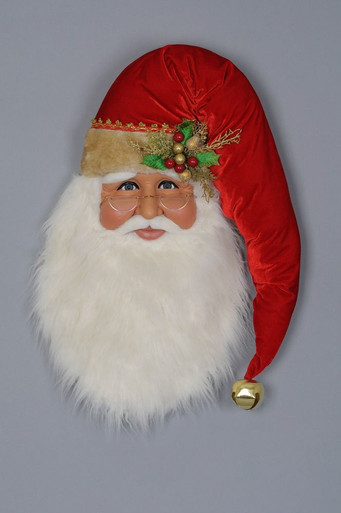 Karen Didion Traditional Santa Head - The Lamp Stand