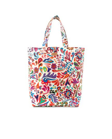 Consuela Bags White Swirly Legacy Grocery Bag by Consuela|The Lamp Stand