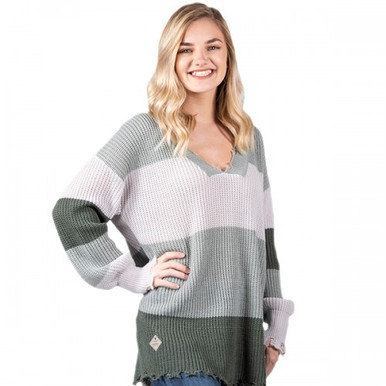 Simply Southern Distressed Sweater 