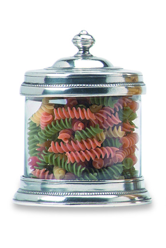 Match Pewter Glass Cookie Jar