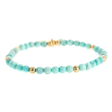 Lenny & Eva Natural Turquoise Refined Beaded Bracelet - Lenny & Eva|The