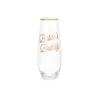 Bride Stemless Champagne Glass - Luna Boutique