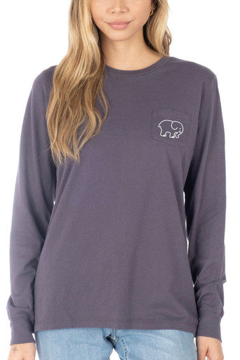 Ivory Ella Sweet Paisley Long Sleeve T-Shirt - S