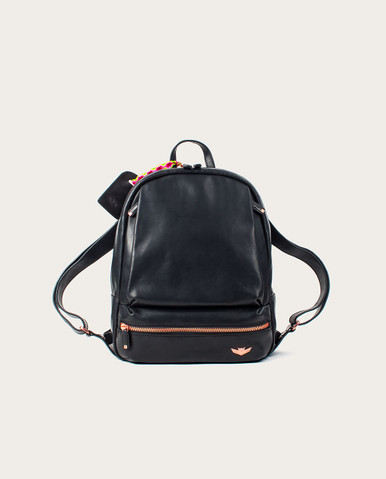 Consuela Bags Black Signature Convertible Backpack by  display picture 1