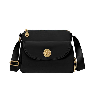 Baggallini Anne McGilvray Co. Black Provence Crossbody by