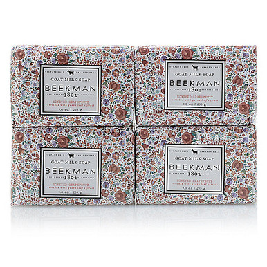 Beekman 1802 Honeyed Grapefruit Bar Soap 4-piece Set