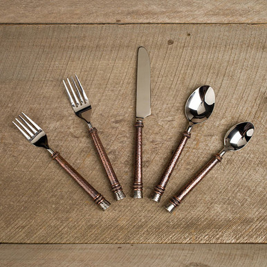 GG Collection 20pc Hammered Flatware Set *-The Lamp Stand