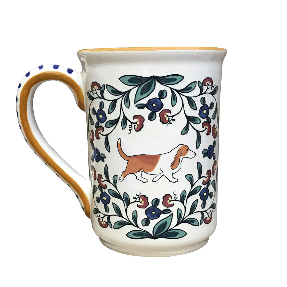 Basset Hound Lover Mug Handmade by Shepherds Grove