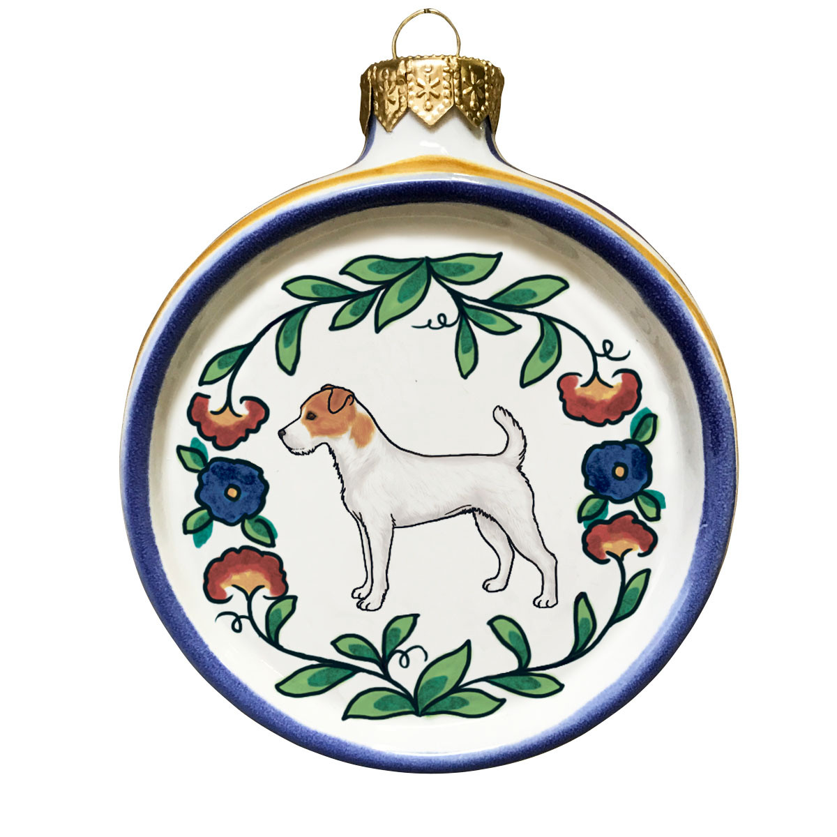 jack russell christmas ornament