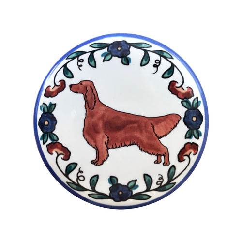 Irish Setter wine stopper, handmade by Shepherd's Grove Studio, CA.