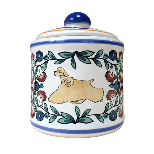 Buff colored Cocker Spaniel sugar bowl - handmade by shepherds-grove.com