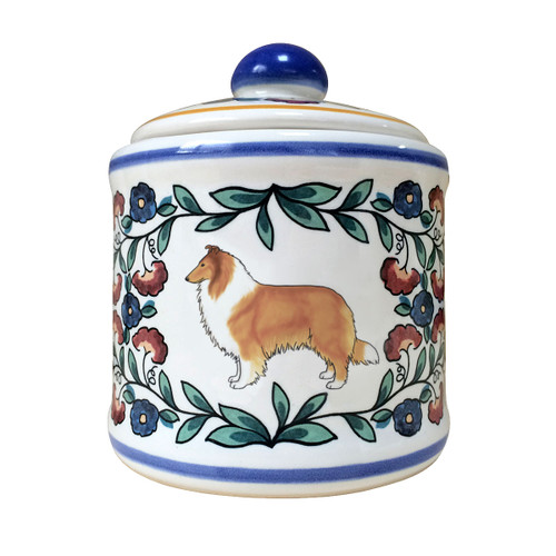 Sable Rough Collie sugar bowl made by shepherds-grove.com