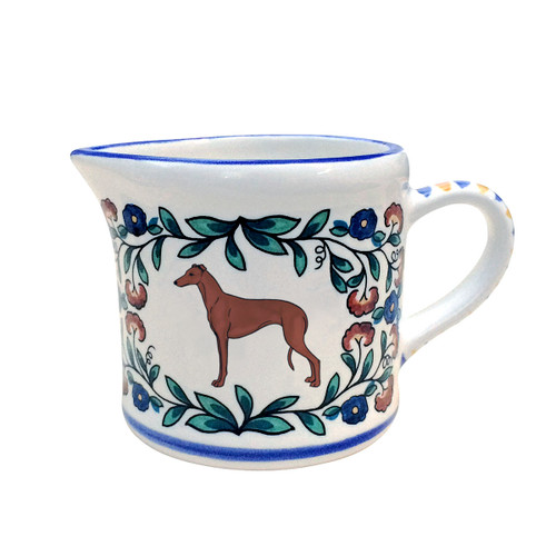Red Greyhound Creamer - handmade by shepherds-grove.com