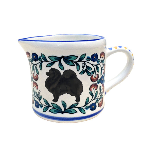 Black Pomeranian creamer - handmade by shepherds-grove.com
