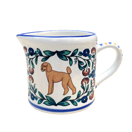 Apricot Poodle (with puppy-cut) creamer - handmade by shepherds-grove.com