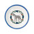 Handmade blue and white Staffordshire Terrier ring dish - handmade by shepherds-grove.com