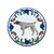 Liver and white German Shorthaired Pointer wine stopper, handmade by Shepherd's Grove Studio, CA.