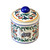 Top of Light Blue Merle Australian Shepherd sugar bowl - handmade by shepherds-grove.com