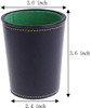 Dice cup with green lining