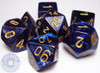 RPG dice set - Royal blue Scarab dice