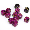 Gemini Dice - Black and Purple d6