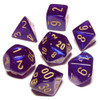 Royal Purple Borealis Dice Set - DnD dice set