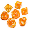 Orange Zest dice set - Polyhedral D&D dice