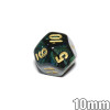 10mm 12-sided dice - Scarab Jade