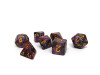 Purple and Black Startdust DnD dice set
