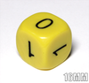 Math dice - 0-1 - Yellow binary dice