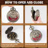 Mini DnD metal dice set in pocket watch case - DM design
