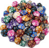 100 10-sided dice in 10 colors