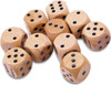 Wooden d6 dice - Pack of 10