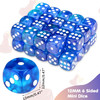12mm dice - Glitter Blue - Set of 36
